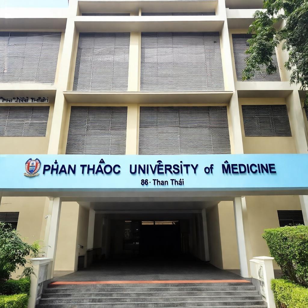 Toàn cảnh hoặc một góc Trường Đại học Y khoa Phạm Ngọc Thạch 86/2 Thành Thái Quận 10